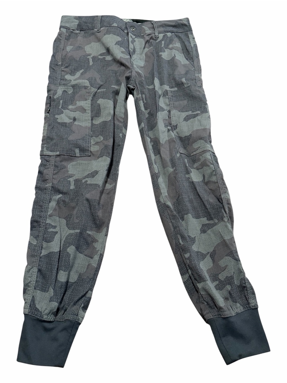 Prana Camouflage Jogger Women’s Size 4 Outdoor Hiking Stretch Yoga Workout Gym